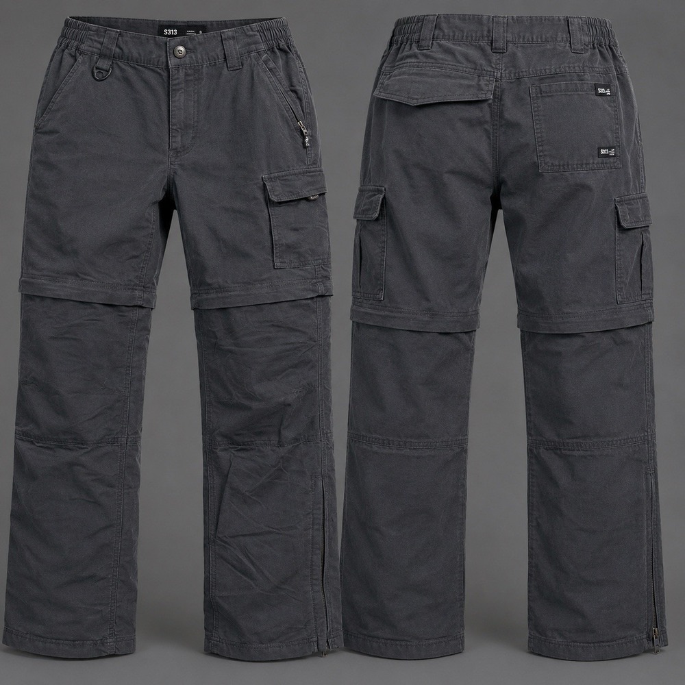 Columbia Pants Mens MEDIUM Black Convertible Cargo PFG Nylon Fishing Lightweight